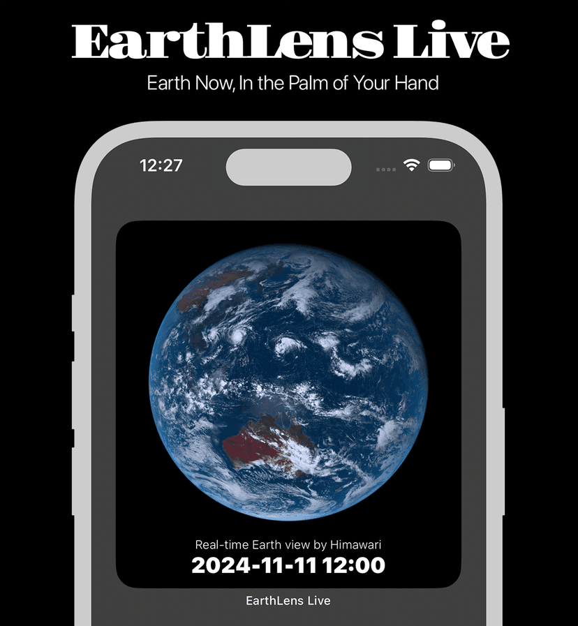 新作iOSアプリ「EarthLens Live」をApp Storeでリリースしました